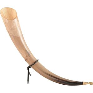 CORNE À BOIRE MEILLEURE VENTE AVEC SUPPORT ET BOIRE Corne à boire de bière Viking Véritable accents de maison sculptés pour Noël - Product Image 4