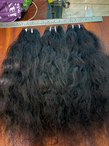 100% qualité naturelle vierge indien Temple Remy Extensions de cheveux humains Machine Double trame bouclés eau profonde vague Styles couleur - Product Image 2