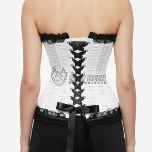 Gothic Style Corset for Women with Lace Up Back, Vintage Bustier Top - Product Image 6
