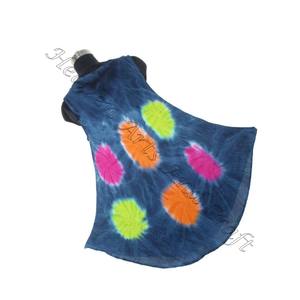 Indio hermoso Tie Dye impreso rayón tela étnica hecha a mano rayón tela vestido atractivo Tie Dye largo abierto Maxi vestido mujeres - Product Image 4