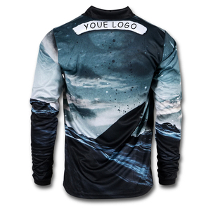 Jersey de pesca de manga larga para hombre al por mayor, camisa de secado rápido de alta calidad para adultos, estilo informal, impermeable, impresión Digital de invierno - Product Image 2