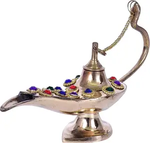 Stunning brass aladdin genie lamp for Decor and Souvenirs