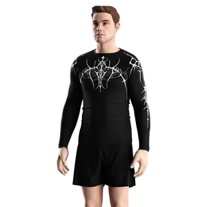 En stock : Rashguard pour homme en Spandex à séchage rapide, commande en gros OEM - Product Image 2