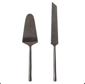 Cuchillo de latón y servidor Cuchillo de corte de pastel de aniversario y servidor para juego de latón de restaurante - Product Image 6