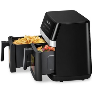 หม้อทอดไร้น้ำมันอัจฉริยะแบบดิจิตอล รุ่น Professional 12QT สองตะกร้า พร้อมหน้าจอสัมผัส วัสดุสแตนเลสเกรด A+ - Product Image 3