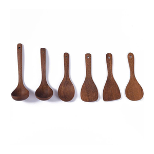 Multipurpose Wooden Spoon <b>Set</b> from Vietnam by 99 Gold Data for Culinary Gifts and Cooking Accessories - Product Image 4