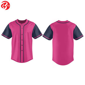 Votre propre logo Design Chemises en jersey les plus vendues Chemises en polyester respirant pour le baseball et le softball - Product Image 4