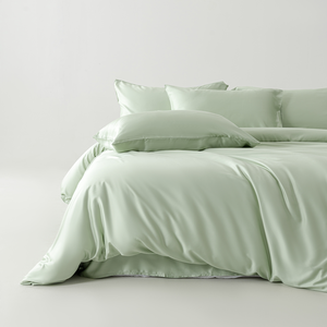 ODM/OEM Sprei Bambu Ramah Lingkungan, Sejuk, dan Bernapas, Tekstil Rumah Tangga, Sarung Selimut Warna Solid, Sarung Bantal, Set Sprei Premium - Product Image 3
