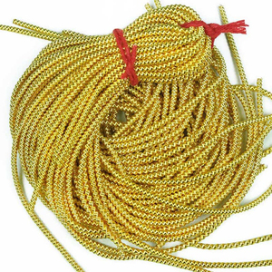Venta al por mayor de hilo de alambre de lingotes de etiqueta privada de alta visibilidad nuevo diseño 2mm hilo de alambre de lingotes Color dorado áspero Purl Kora - Product Image 1