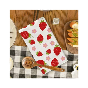 Paño de Cocina Estampado con Cardenales Rojos, Algodón, 40x60cm, 180GSM, 200TC, Blanco, OEKO TEX, BSCI, MOQ Bajo, OEM, ODM, Exportación a India - Product Image 6