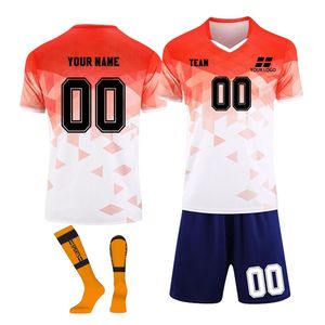 เสื้อยูนิฟอร์มฟุตบอลของผู้ชายกางเกงขาสั้นเสื้อตาข่ายใส่สบายมีสไตล์7V7ส่ง MOQ ต่ำชุดฟุตบอล - Product Image 5