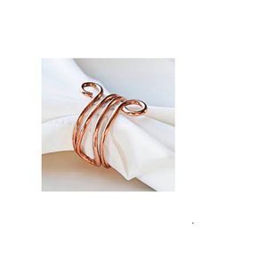 Anillo de cobre con estrella para servilletas, soporte de diseño único para servilletas de Navidad, producto de decoración y venta para mesa de cena - Product Image 5