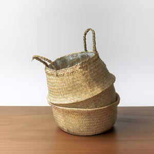 Vietnam SF2039 organisateur de bureau en rotin de bambou naturel conception fonctionnelle flexible durable écologique jacinthe d'eau jonc de mer - Product Image 3