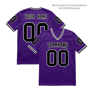 Maillot de sport OEM de haute qualité, imprimé personnalisé, pour hommes, en maille respirante et anti-rides, vêtements de football américain en polyester pour adultes - Product Image 3