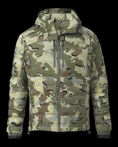 Nouvelle veste bomber de chasse en toile camouflage enduite de peau de mouton, design tendance, haute qualité, couleurs personnalisées, devant - Product Image 1