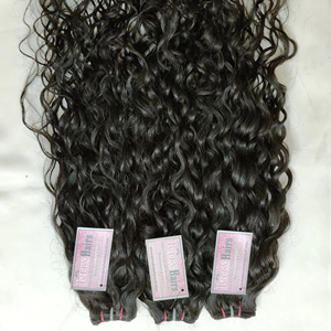 100% cutícula alineada de alta calidad Natural negro indio crudo sin procesar extensiones de cabello humano de un solo donante de alta calidad - Product Image 1