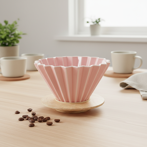 Gotero de Porcelana Multiusos de Primera Calidad 3461007, DURADERO, con Soporte de Madera en Forma de Abanico y Anillo de Silicona - Product Image 2