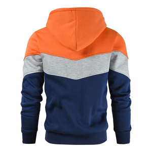 Les sweats à capuche pour hommes personnalisés et unis avec une épaule tombante en coton de haute qualité et en éponge française comprennent une poche avant. - Product Image 3