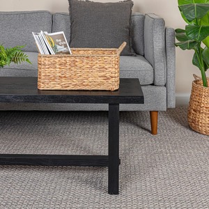 Panier de rangement rectangulaire en jacinthe d'eau et en herbe de mer tissé à la main, vente en gros, écologique, fabriqué au Vietnam - Product Image 2