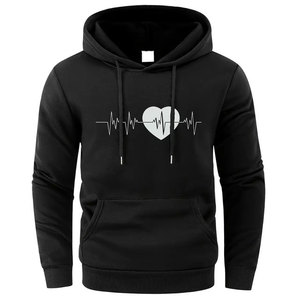 เสื้อฮู้ดพิมพ์ลายคุณภาพสูง ผลิตจากผ้าโพลีเอสเตอร์/คอตตอนผสม ระบายอากาศได้ดี แห้งเร็ว เหมาะสำหรับผู้ชาย สวมใส่สบายในฤดูหนาว - Product Image 2