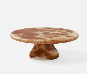 Support à gâteau en résine époxy de qualité supérieure, résistant au four et au lave-vaisselle, avec incrustation en bois naturel, présentoir à desserts pour mariages et événements - Product Image 4