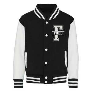 Chaqueta universitaria de alta calidad de fabricante personalizado, chaqueta universitaria de lana en blanco con logotipo bordado por el cliente, chaquetas universitarias de béisbol de tu marca para mujer - Product Image 2