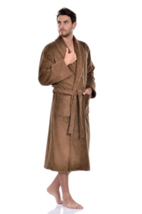 Alta calidad mejor precio 100% algodón de rizo turco lujo hombres adultos albornoces batas fabricante turco - Product Image 4