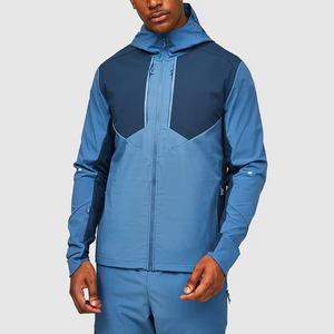 Ensemble jogging et veste zippée décontractée à capuche pour homme, grande taille, nouveau design, imprimé numérique, coupe-vent en nylon uni, hiver - Product Image 5