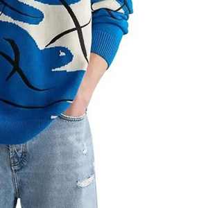 Venta al por mayor logotipo personalizado gran oferta de invierno de los hombres de moda de acrílico cuello redondo Anti-Shrink patrón suéteres para Unisex - Product Image 5