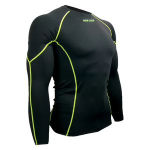 Rashguard BJJ unisexe adulte haute performance pour entraînement et compétition, personnalisable, Spandex/Polyester, anti-UV - Product Image 4