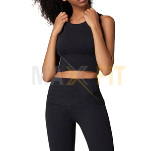 Vente en gros 100% polyester soutien-gorge de sport pour femmes haute qualité séchage rapide nouveau style haut design respirant uni avec fonction de taille plus - Product Image 3