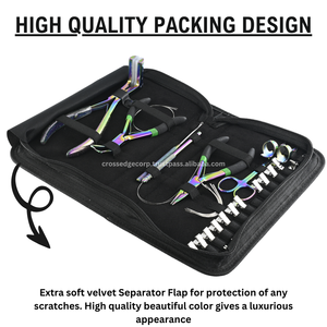 El kit de herramientas de extensión de cabello multicolor de la mejor calidad incluye 2 uds. Agujas tipo C también para engarzar microperlas y cinta en alicates - Product Image 6