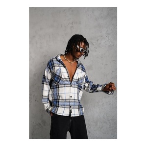 Camisas de Invierno para Hombre, Talla Grande, 100% Algodón, Antiarrugas, Antibolitas, Transpirables, Ecológicas, Estampadas, Estilo Urbano - Product Image 1