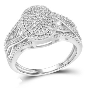 Luxury S925 Silver <b>Iced</b> Out Round Moissanite Diamond Studded Wedding Band <b>Ring</b> for Women Engagement Anniversary Gift - Product Image 1