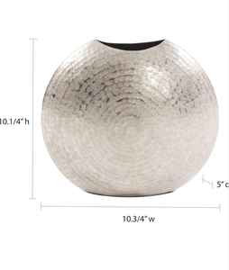 Handmade Aluminium Metal Flower <b>Vase</b> Customized Floral Urn with <b>Engraved</b> Design Personalized Flower <b>vase</b> - Product Image 2