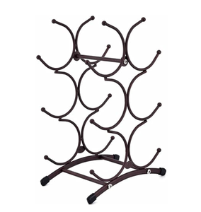 Porte-bouteille en fil métallique Présentoir en métal Le plus exigeant Bar et vin en métal noir Seaux à glace Bacs à boissons porte-bouteille - Product Image 2