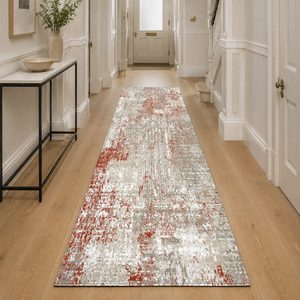 Tapis RUGS DEPOT LXDP-0835 en gros, couleur terre cuite dorée, style oriental traditionnel, imprimé numériquement, lavable en machine, en chenille, antidérapant - Product Image 5