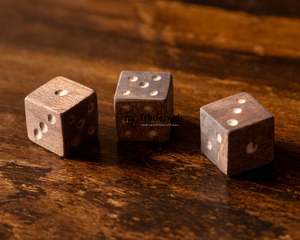 Dados Poliédricos de Madera Artesanales de Lujo, Juego de 7 Piezas Hechas a Mano, Duraderas y Ecológicas para Juegos de Rol de Mesa, Tradebyd - Product Image 5