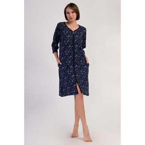 Robe décontractée pour femme, taille XXL, manches 3/4, fermeture éclair, poche, pour la maison - Product Image 4