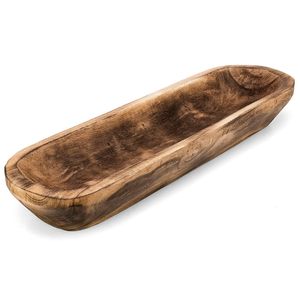 Wooden <b>Dough</b> <b>Bowl</b> Wholesale Supplier Rustic Style Rectangle Wood <b>Bowl</b> Custom Made Hotel Fruits Wood <b>Bowl</b> For Sale - Product Image 5
