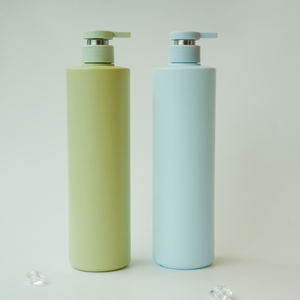Botella de 800ml más vendida Botella de spray de loción cilíndrica vacía Botella de plástico para Gel de Ducha - Product Image 1