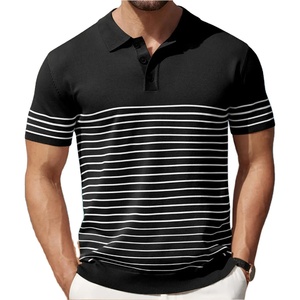 Alta calidad 100% algodón hombres para Polos tela de punto antiarrugas diseño de bordado personalizado nuevo patrón de impresión al por mayor - Product Image 1