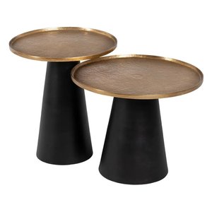 Modern Metal End <b>Table</b> Gold Finished End <b>Table</b> Contemporary Design Home Decor <b>Rounded</b> Top <b>Side</b> <b>Table</b> Living Room Furniture - Product Image 4