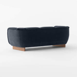 Sofá de 3 Plazas Hecho con Estructura de Madera de Teca Sólida con Tapicería en el Asiento y Respaldo para Uso en Interiores. - Product Image 4
