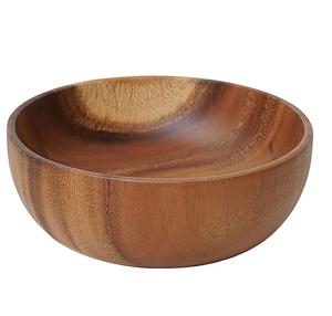 Cuenco de madera de acacia Natural de bajo precio, buena calidad, precio asequible, forma redondeada, Frutero de madera a granel para servir comida - Product Image 5