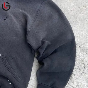 Top 2025 meilleure vente personnalisée de haute qualité hommes lavage à l'acide sweats à capuche hiver 100% coton polaire séchage rapide et respirant qualité supérieure - Product Image 3