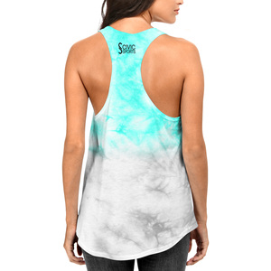 Custom Summer Ladies Tank Tops Breathable Quick Dry Tye Dye Print O-Neck Casual Crop in Soft Cotton Streetwear Style - Product Image 2