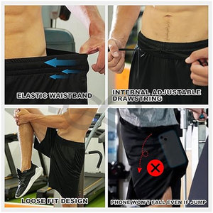 เสื้อผ้าแนวสตรีทของผู้ชายที่มีสไตล์กางเกงขาสั้นผ้าฝ้ายแบบมีเชือกผูกสำหรับฤดูร้อนกางเกงวอร์มลำลองทรงหลวมสำหรับผู้ชายดูทันสมัย - Product Image 6