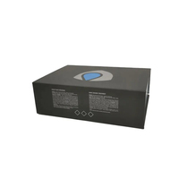 Caja Rígida de Lujo en Forma de Libro con Impresión Personalizada, Laminado Mate y Cierre Magnético de Solapa en Color Negro