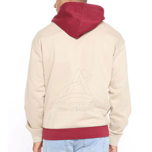 Vente directe usine – Nouveaux sweats à capuche décontractés pour hommes, motif uni, en molleton de coton/polyester, pour l'extérieur, teinture unie - Product Image 3